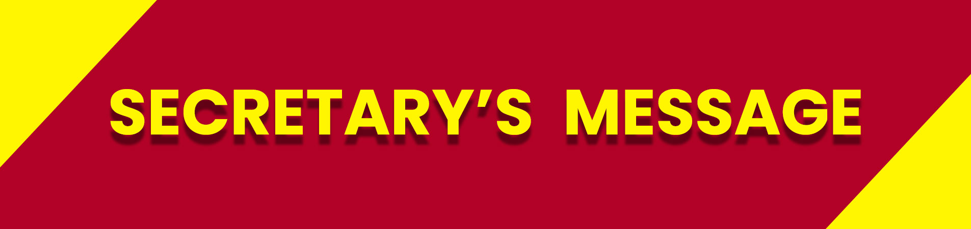 SERETARY banner